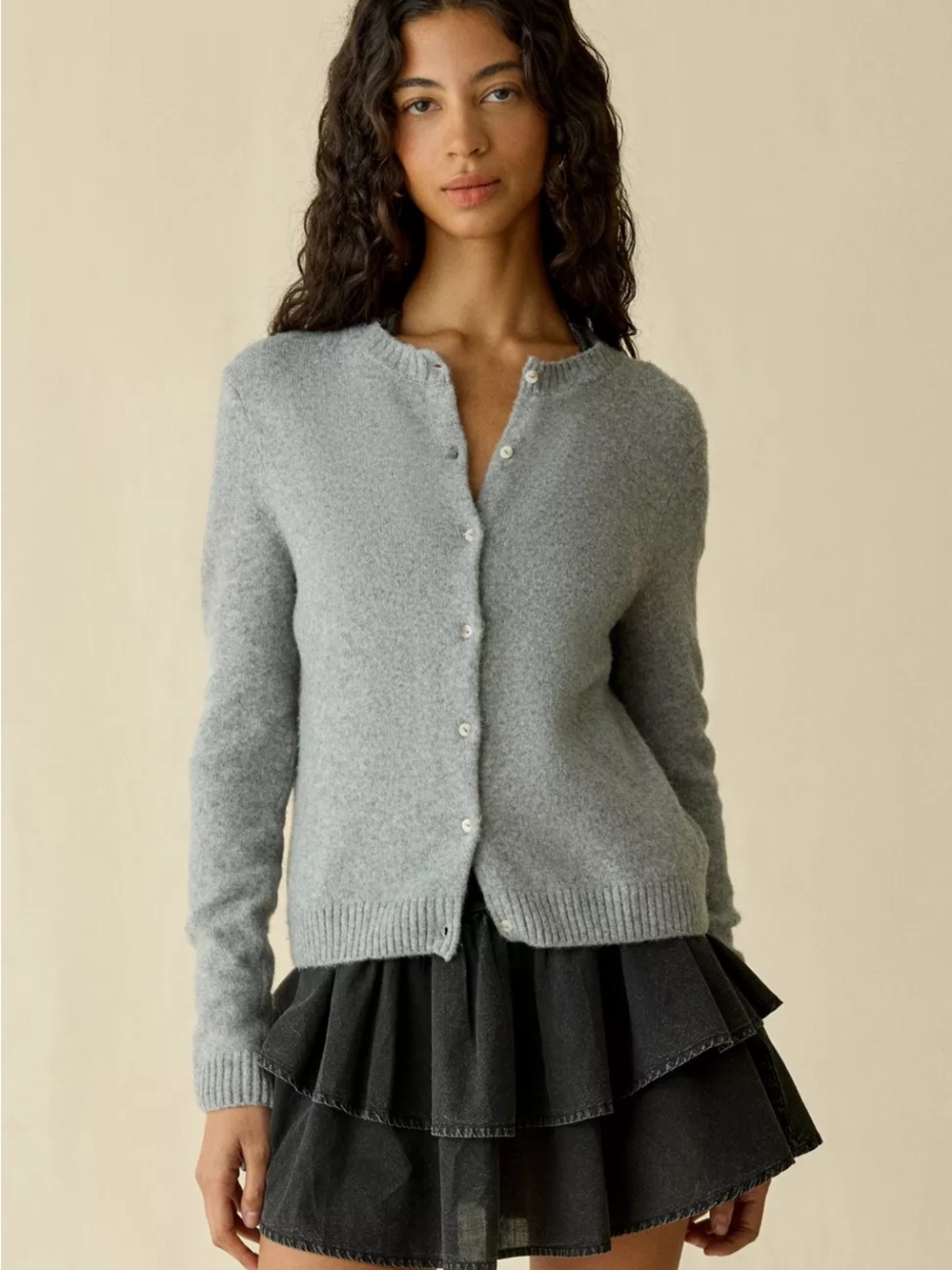 Grey cardigan